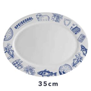 Teller Speisesaal oval 35cm
